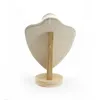 [DDisplay] Espositore per collana di gioielli in manichino di bambù naturale Espositore per vetrine con pendente in bambù