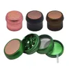 Rich Dog 63mm 4 Piece Mushroom Style Aircraft Aluminium Herb Grinder Metal Tobacco Slipmaskin Manuell Cigarettkross