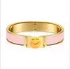 Bracciale 12 mm a largo canna in acciaio in acciaio in acciaio Bracciale rosa in oro rosa femminile039s gioielli8422612