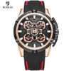 2020 RUIMAS luxe hommes montres à Quartz de luxe armée sport bracelet homme noir bracelet en Silicone étanche montre 547