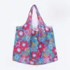 40pcs Foldable Waterproof Storage Eco Reusable Polyester Cartoon Shopping Tote Bags Quality shopping bags Carrier