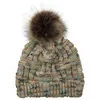 Unisex beanie skalle kepsar stickade hattar mössa mössor päls pom poms mössor höst vinter cap cap kvinnor män huvudbonad värmare3002988