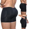 Yeni erkek yastıklı popo arttırıcı ganimet kalıplı boyshort iç çamaşırı boksör düz mide shapewear iç çamaşırı