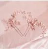 2019 Rose Gold Handmade Wedding Hair Clips Bridal Hair Pins Head Jewelry Accessories for Women Headpieces JCF0609331451
