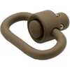 Färger 3 1.25 '' Snabbdeteach Release Sling Swivel Tactical Strap Buckle Push Button Sling Loop Ring Black/Silver/Tan