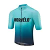 Morvelo Team Cycling Kortärmad Jersey Mäns Cykel Kläder passar Quick Dry Front Zipper bärbar andningsbar U52902