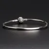 Vente en gros-bracelet à tête sphérique bijoux de designer de luxe avec boîte d'origine pour Pandora 925 argent sterling CZ diamant dames bracelet