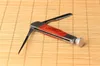 最新の素敵な赤い木製のメタルナイフの圧力3in1浚渫透明なシャベルスクープのハーブの喫煙パイプアクセサリースモークツール高品質のホットケーキ