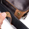 Hommes portefeuille Vintage sacs de taille en cuir véritable Fanny Pack pochette grands portefeuilles de luxe sac de téléphone portable multifonctionnel sac à bandoulière 261W