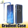 Transparante gradiënt Cellphone Cases Cover voor Moto G60S G Pure G8 Power Edge S E7 Schokbestendige Mobiele Telefoon Beschermende Case Izeso