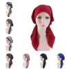 Foulard musulmano Cappello Berretto chemioterapico Accessori per capelli per le donne Donne Chemio Copricapo Turbanti Capelli lunghi Sciarpa Testa Avvolge Spedizione gratuita