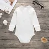 Pamuk Yenidoğan Bebek Giyim Bebek Giyim Bebek Çocuk Boys Kız Romper Tulum Uzun Kollu Kıyafetler Katı 5 Renk Yumuşak Sıcak Satış