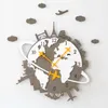 Relógios de parede American Quartz Clock Mecanismo de design moderno Relógios decoração de casa Electronic grande relógios de vida decorativos1