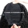 Coarse Yaki 100% Human Hair Ponytail Extensions Clips In Malaysian Virgin Kinky Straight Bun Drawstring Ponytail Haitpieces Natural Color