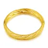 Hollow Exquisite Wedding Party Jewelry Gift 18K Yellow Gold Filled Fashion Womens Bangle Trendy Present
