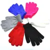 Unisex gloves Acrylic knitting Autumn winter warm gloves children boys Girls Mittens 14 Colors Solid color Gloves