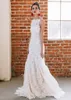 2019 Backless Mermaid Bröllopsklänningar Spaghetti Lace Appliqued Sweep Train Beach Wedding Dress Custom Made Boho Bohemian Bridal Gowns