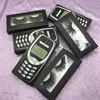 New Styles of 25mm 3D Mink Fluffy Lashes with Soft Paper Box Phone Cases for Eyelashes 4 Colors You Can Choose FDshine2150793