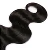 Brasiliansk jungfru mänsklig hår 4x4 spets stängning gratis del rak kroppsvåg naturlig färg 12-26 tum topp stängningar