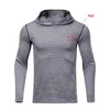 NEW 2019 spring autumn sport skinny pro brand logo tights hoodies outdoor sweat basketball football training t shirts top running jogger men