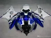 Injection mold Fairing kit for YAMAHA YZFR6 06 07 YZF R6 2006 2007 YZF600 ABS White blue Fairings set+gifts YI16