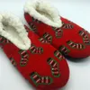 Kvinnor Julklassisk Applique Slip Socks Lady Slip Socks House Slipper Socks Mysiga tofflor för kvinnor RRA2026