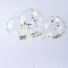 New Fashion Multicolor Latex Sequins Filled Clear Balloons Novelty Kids Toys Beautiful Birthday Party Wedding Decorations 12 inch