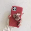 Coque en peluche tridimensionnelle anti-chute pour iPhone 11 pro max, étui de protection pour Apple xs, montre intelligente xr en caoutchouc souple tout compris max