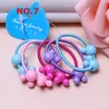 Women Girls High Elasticity 4cm Medium Thick Rolled Towel Hair Rope Candy Solid Color Rubber Band Ring Ponytail Holder