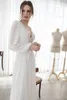 Asaf Dadush 2019 robes de mariée Boho à manches longues dentelle bohème appliquée robe de mariée col en V une ligne robes de mariée de plage Robe De M236l