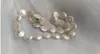 necklace Free shipping +++14MM white coin cake freshwater pearl bib necklace 17"
