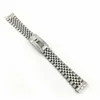 20mm Intermediate Polishig Solid Stainless Steel Watch Band Strap Curved End Bracelet for Submariner GMT Greenwich353i