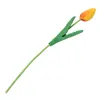 10 pcs tulip flor látex touch real para o casamento buquê decoração melhor qualidade flores (laranja tulipa)