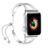 Bracelet de montre femme pour bracelets Apple Watch 38mm 42mm 40mm 44mm, bracelet en acier inoxydable pour bracelet Apple Watch série iWatch 4 3 2 1