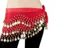 158 Złote monety Belly Dance Hip Scarf Spódnica Wrap Pas Hurtownie Pasek Dance