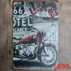 Metalowe malowanie znaków cyny Vintage Route 66 Talerz Tablica plakat żelaza Płytki ścienne naklejki barowe Klub Garaż Dekorowanie domu 40 Wzór WZW4613575