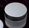 5G 10G 15G 20G 30G 50G Frosted Glass Cosmetic Jar tom Face Cream Lip Balm Storage Container Refillerbar provflaska med silver1371499