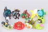 Plants vs Zombies 7/8 azione generazione figure 10pcs / set di caratteri del PVC Zombies Collection giocattolo per i bambini M024