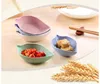 Creative Leaves Wheat Straw Soy Sauce Dish Rice Bowl Sub Plate Japanese kitchen Tableware Food Container