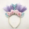 Dzieci Unicorn Designer Headband Mermaid Baby Headbands Girls Hair Sticks Beach Urodziny Zespoły Zespoły Heads Akcesoria do włosów Rra2032