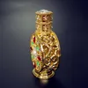 12мл Arabic масло флакон духов Antique Glass Эфирное масло бутылки Пустой Cosmetic Контейнер с горный хрусталь украшен