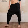 MEN039S HAREM PANTS DROP Crotch Elastic WAIST HIPHOP CASUALOUSERS MENBAGY JOGGERS PANTS MEN OGAPANTS S5XL INCERUN9953936