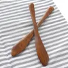 Couverts en bois Couteau à beurre en bois Spatule à beurre écologique Fromage Frottis Couteau à gâteau Confiture Ustensiles de cuisson Pâtisserie Couteau à fromage à la crème BH3240 TQQ