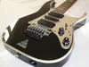 Custom Shop UV777 Universe Steve Vai 7-saitige schwarze E-Gitarre mit verspiegeltem Schlagbrett, Floyd Rose Tremolo, Abalone Disappearing Pyramid Inlay, HSH-Tonabnehmer