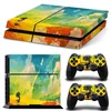 Wolf Style Vinyl Skin Decoration Sticker för Sony PS4 PlayStation4 Console and 2 Controllers Video Game Accessory3195
