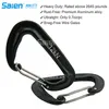 Carabiner Clip, 12KN Aluminium Alloy Carabiners, Tunga klämmor 2645lbs / 1200kg, perfekt redskap för hängmattor Camping Vandring nyckelring och verktyg