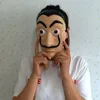 Cosplay Party Mask La Casa de Papel Face Mask Salvador Dali Costume Movie Mask Realistic Halloween Xmas Supplies Two Size