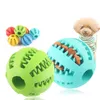 Hondenbehandeling balspeelgoed grappige interactieve elasticiteit huisdier kauwkauw kauwhonden tand schone ballen van voedsel extra-tough rubber 7 cm 5 cm 5 cm