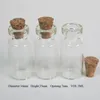 100 x 3ml Mini Clear Amber Glass Butelka z drewnianym korkiem 3cc Małe puste Próbki Fiolki Wishing Butelka używana w magazynie prezentów