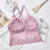 Camisoles Tanks Women's Wireless Lace Tube Tops Bh Moft Brassiere Beauty Back Underwear Camisole Lingerie246w